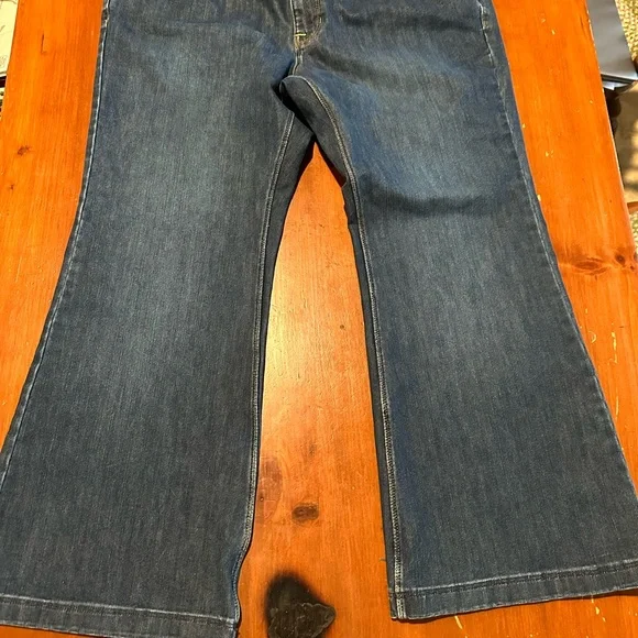 Lands End Wide Leg Jeans 16P. Inseam 27” - Picture 2 of 5